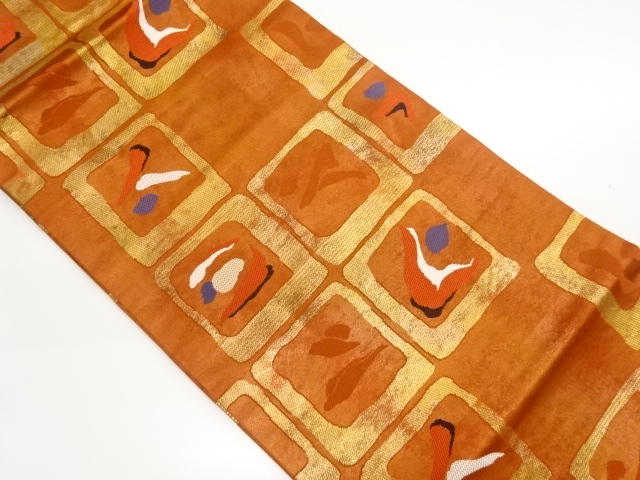 JAPANESE NAGOYA OBI / WOVEN SHIKISHI PATTERN